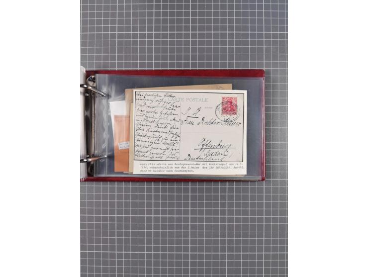 1891/1935 (ca.), umfangreiche Sammlung “DSP LINIE HAMBURG-SÜDAMERIKA I-LV” mit ca. 470 Briefen, Karten und GSK sowie wenigen 