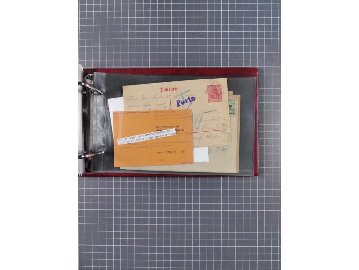 1891/1935 (ca.), umfangreiche Sammlung “DSP LINIE HAMBURG-SÜDAMERIKA I-LV” mit ca. 470 Briefen, Karten und GSK sowie wenigen 