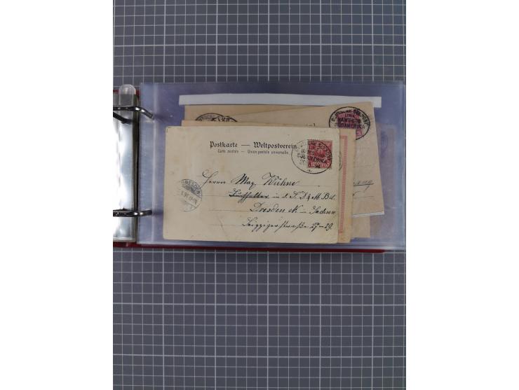 1891/1935 (ca.), umfangreiche Sammlung “DSP LINIE HAMBURG-SÜDAMERIKA I-LV” mit ca. 470 Briefen, Karten und GSK sowie wenigen 