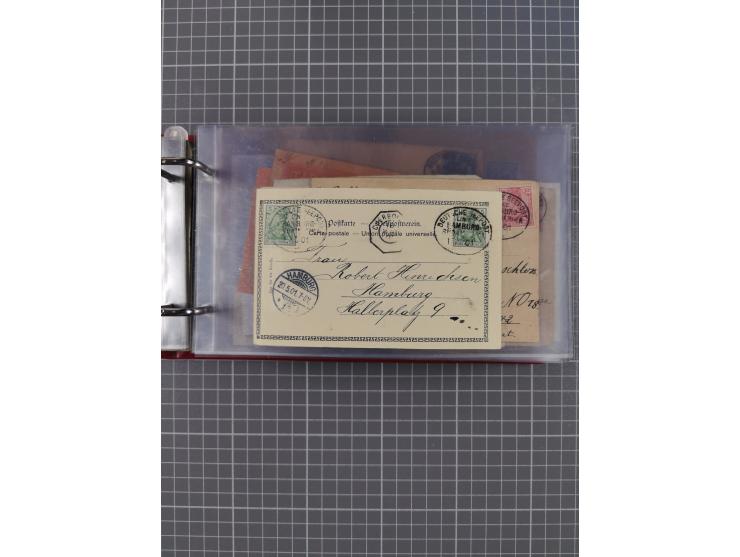 1891/1935 (ca.), umfangreiche Sammlung “DSP LINIE HAMBURG-SÜDAMERIKA I-LV” mit ca. 470 Briefen, Karten und GSK sowie wenigen 