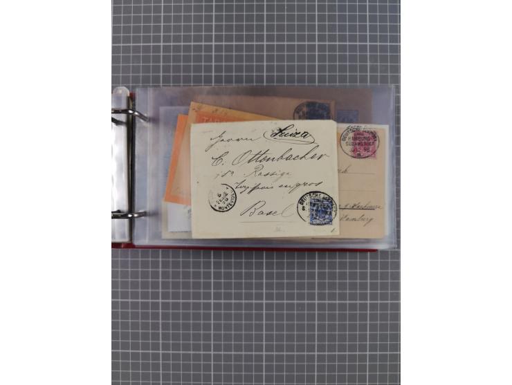 1891/1935 (ca.), umfangreiche Sammlung “DSP LINIE HAMBURG-SÜDAMERIKA I-LV” mit ca. 470 Briefen, Karten und GSK sowie wenigen 