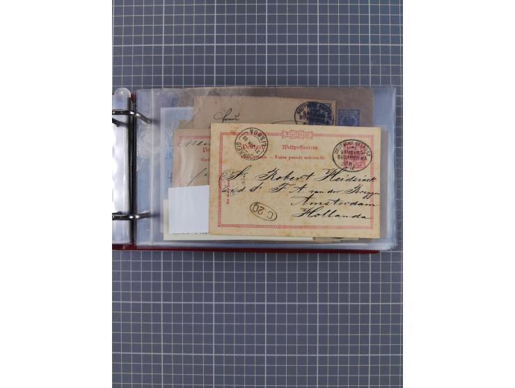 1891/1935 (ca.), umfangreiche Sammlung “DSP LINIE HAMBURG-SÜDAMERIKA I-LV” mit ca. 470 Briefen, Karten und GSK sowie wenigen 