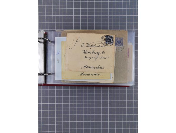 1891/1935 (ca.), umfangreiche Sammlung “DSP LINIE HAMBURG-SÜDAMERIKA I-LV” mit ca. 470 Briefen, Karten und GSK sowie wenigen 