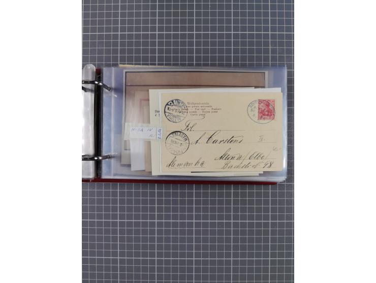 1891/1935 (ca.), umfangreiche Sammlung “DSP LINIE HAMBURG-SÜDAMERIKA I-LV” mit ca. 470 Briefen, Karten und GSK sowie wenigen 