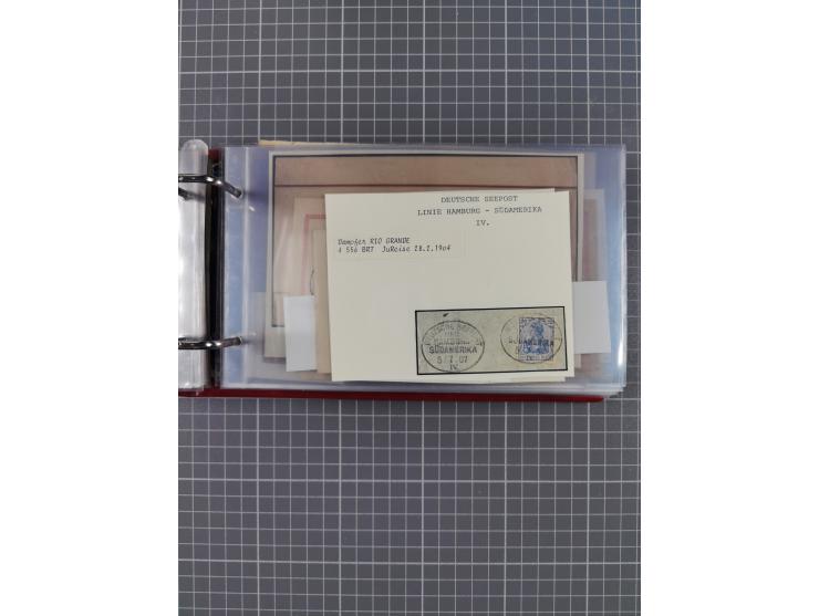 1891/1935 (ca.), umfangreiche Sammlung “DSP LINIE HAMBURG-SÜDAMERIKA I-LV” mit ca. 470 Briefen, Karten und GSK sowie wenigen 