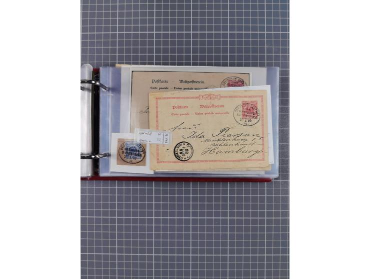 1891/1935 (ca.), umfangreiche Sammlung “DSP LINIE HAMBURG-SÜDAMERIKA I-LV” mit ca. 470 Briefen, Karten und GSK sowie wenigen 