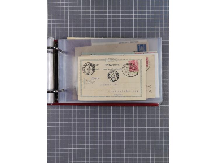 1891/1935 (ca.), umfangreiche Sammlung “DSP LINIE HAMBURG-SÜDAMERIKA I-LV” mit ca. 470 Briefen, Karten und GSK sowie wenigen 