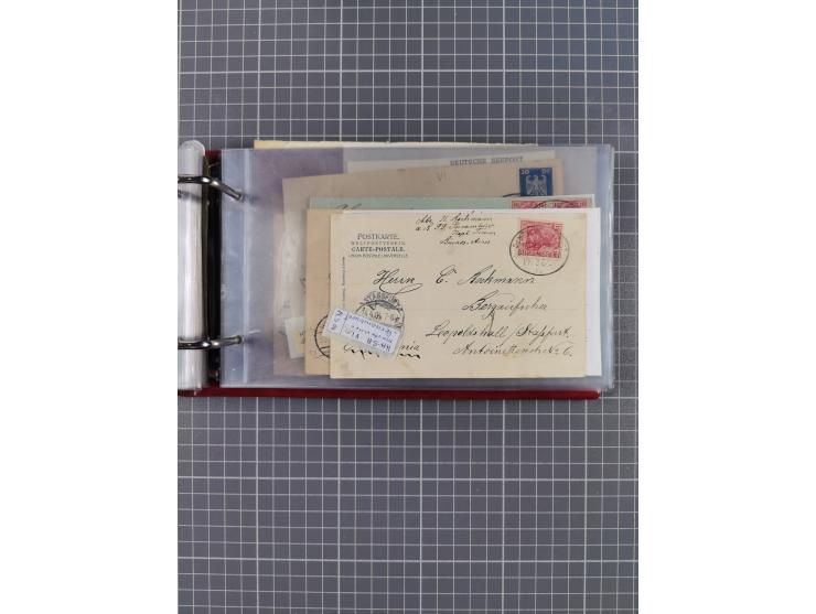 1891/1935 (ca.), umfangreiche Sammlung “DSP LINIE HAMBURG-SÜDAMERIKA I-LV” mit ca. 470 Briefen, Karten und GSK sowie wenigen 