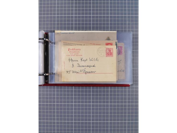 1891/1935 (ca.), umfangreiche Sammlung “DSP LINIE HAMBURG-SÜDAMERIKA I-LV” mit ca. 470 Briefen, Karten und GSK sowie wenigen 