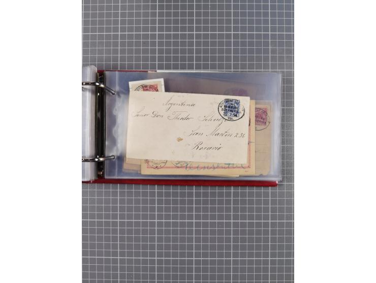 1891/1935 (ca.), umfangreiche Sammlung “DSP LINIE HAMBURG-SÜDAMERIKA I-LV” mit ca. 470 Briefen, Karten und GSK sowie wenigen 