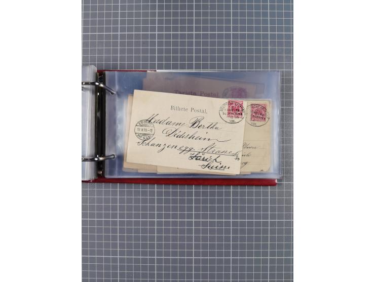 1891/1935 (ca.), umfangreiche Sammlung “DSP LINIE HAMBURG-SÜDAMERIKA I-LV” mit ca. 470 Briefen, Karten und GSK sowie wenigen 