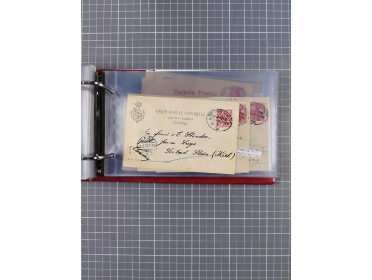 1891/1935 (ca.), umfangreiche Sammlung “DSP LINIE HAMBURG-SÜDAMERIKA I-LV” mit ca. 470 Briefen, Karten und GSK sowie wenigen 