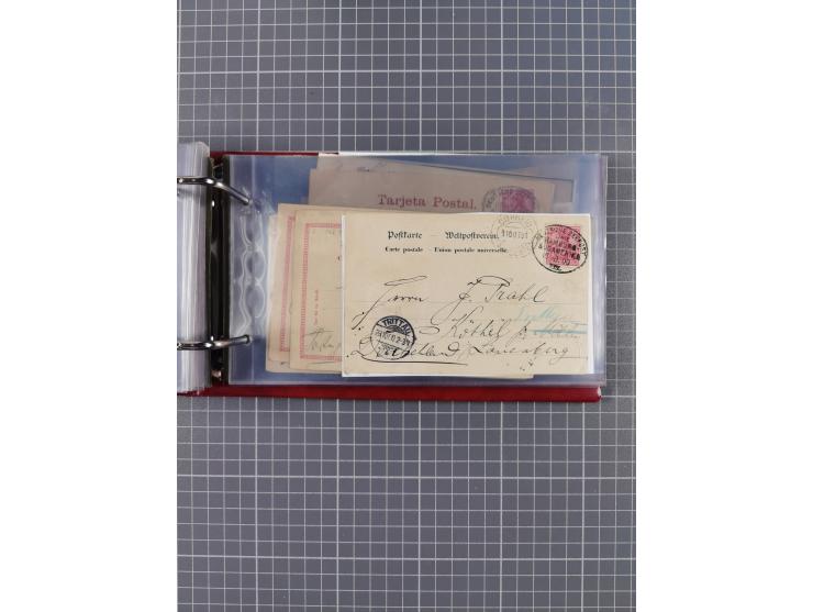 1891/1935 (ca.), umfangreiche Sammlung “DSP LINIE HAMBURG-SÜDAMERIKA I-LV” mit ca. 470 Briefen, Karten und GSK sowie wenigen 