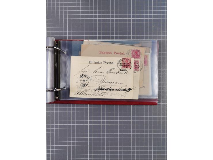 1891/1935 (ca.), umfangreiche Sammlung “DSP LINIE HAMBURG-SÜDAMERIKA I-LV” mit ca. 470 Briefen, Karten und GSK sowie wenigen 