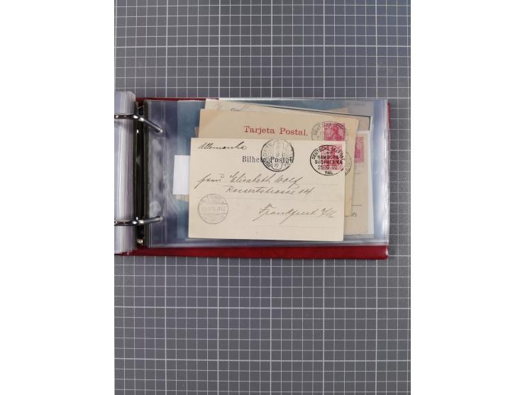 1891/1935 (ca.), umfangreiche Sammlung “DSP LINIE HAMBURG-SÜDAMERIKA I-LV” mit ca. 470 Briefen, Karten und GSK sowie wenigen 