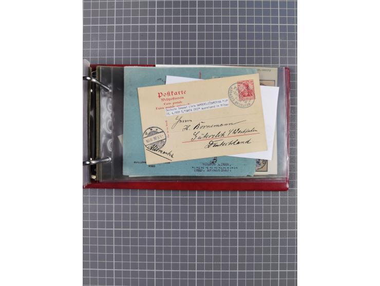 1891/1935 (ca.), umfangreiche Sammlung “DSP LINIE HAMBURG-SÜDAMERIKA I-LV” mit ca. 470 Briefen, Karten und GSK sowie wenigen 