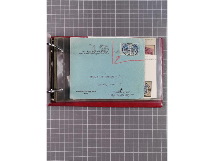 1891/1935 (ca.), umfangreiche Sammlung “DSP LINIE HAMBURG-SÜDAMERIKA I-LV” mit ca. 470 Briefen, Karten und GSK sowie wenigen 