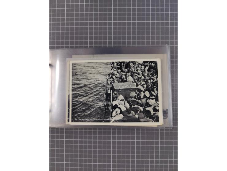 1925/35, kleine Sammlung Flaggenstempel “DSP HAMBURG-SÜDAMERIKA” mit ca. 90 Briefen, Karten und GSK, dabei u.a. zwei R-Briefe