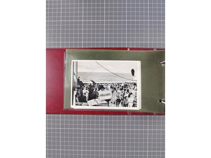 1925/35, kleine Sammlung Flaggenstempel “DSP HAMBURG-SÜDAMERIKA” mit ca. 90 Briefen, Karten und GSK, dabei u.a. zwei R-Briefe