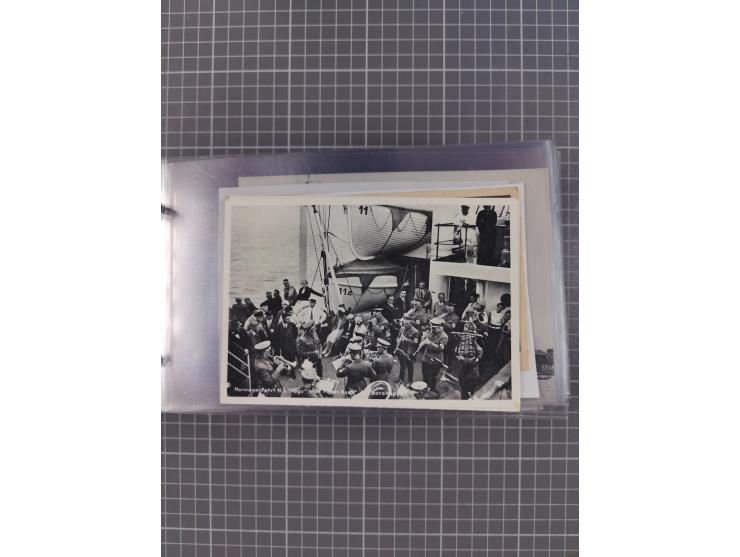 1925/35, kleine Sammlung Flaggenstempel “DSP HAMBURG-SÜDAMERIKA” mit ca. 90 Briefen, Karten und GSK, dabei u.a. zwei R-Briefe