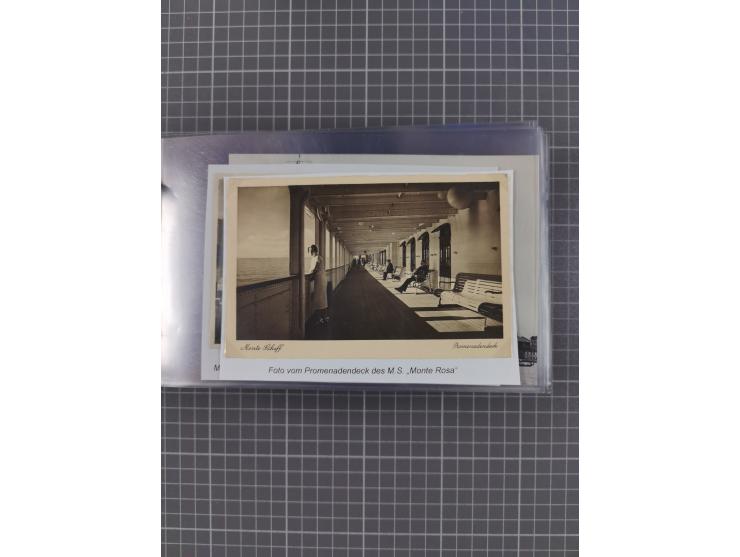 1925/35, kleine Sammlung Flaggenstempel “DSP HAMBURG-SÜDAMERIKA” mit ca. 90 Briefen, Karten und GSK, dabei u.a. zwei R-Briefe