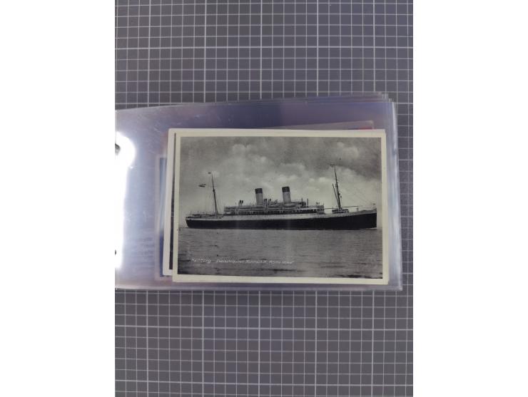 1925/35, kleine Sammlung Flaggenstempel “DSP HAMBURG-SÜDAMERIKA” mit ca. 90 Briefen, Karten und GSK, dabei u.a. zwei R-Briefe