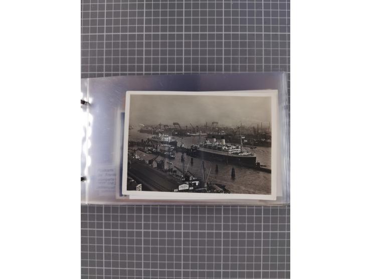 1925/35, kleine Sammlung Flaggenstempel “DSP HAMBURG-SÜDAMERIKA” mit ca. 90 Briefen, Karten und GSK, dabei u.a. zwei R-Briefe