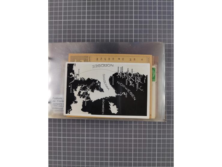 1925/35, kleine Sammlung Flaggenstempel “DSP HAMBURG-SÜDAMERIKA” mit ca. 90 Briefen, Karten und GSK, dabei u.a. zwei R-Briefe