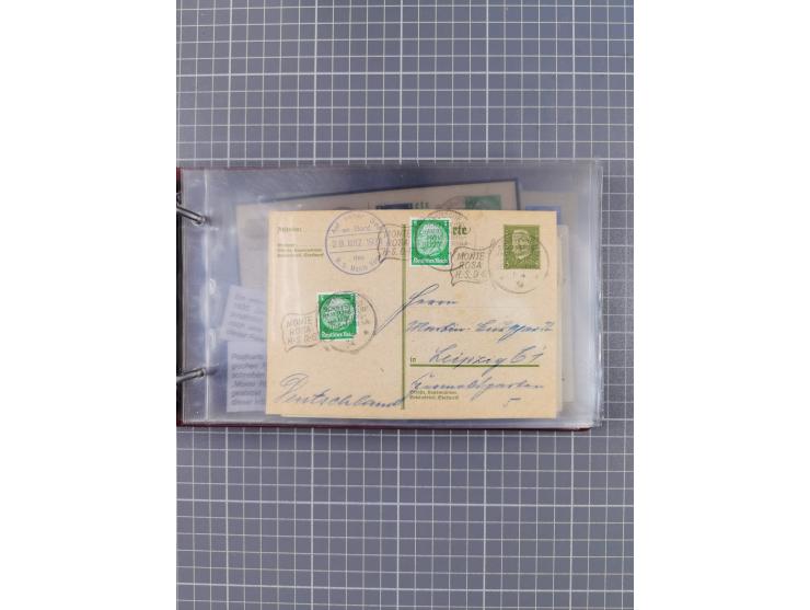 1925/35, kleine Sammlung Flaggenstempel “DSP HAMBURG-SÜDAMERIKA” mit ca. 90 Briefen, Karten und GSK, dabei u.a. zwei R-Briefe