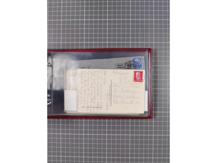 1925/35, kleine Sammlung Flaggenstempel “DSP HAMBURG-SÜDAMERIKA” mit ca. 90 Briefen, Karten und GSK, dabei u.a. zwei R-Briefe