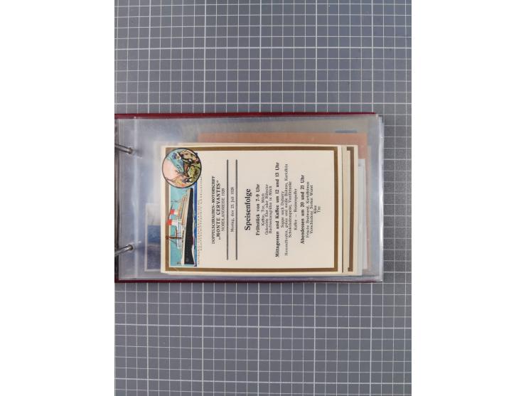 1925/35, kleine Sammlung Flaggenstempel “DSP HAMBURG-SÜDAMERIKA” mit ca. 90 Briefen, Karten und GSK, dabei u.a. zwei R-Briefe