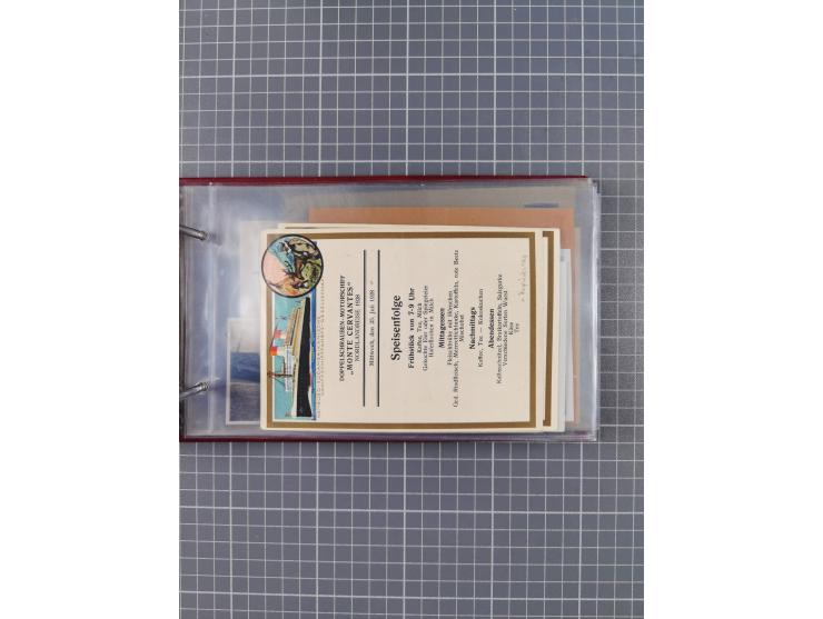 1925/35, kleine Sammlung Flaggenstempel “DSP HAMBURG-SÜDAMERIKA” mit ca. 90 Briefen, Karten und GSK, dabei u.a. zwei R-Briefe