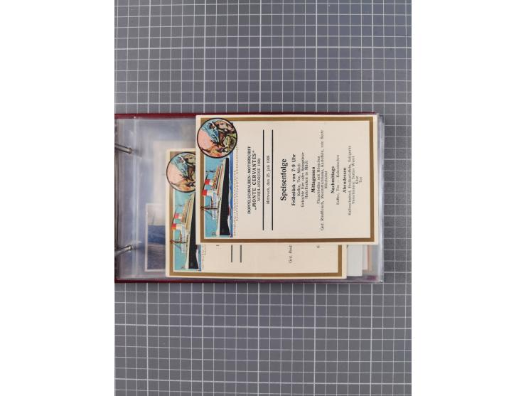 1925/35, kleine Sammlung Flaggenstempel “DSP HAMBURG-SÜDAMERIKA” mit ca. 90 Briefen, Karten und GSK, dabei u.a. zwei R-Briefe