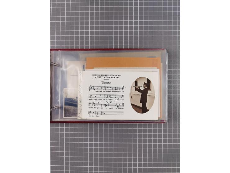 1925/35, kleine Sammlung Flaggenstempel “DSP HAMBURG-SÜDAMERIKA” mit ca. 90 Briefen, Karten und GSK, dabei u.a. zwei R-Briefe