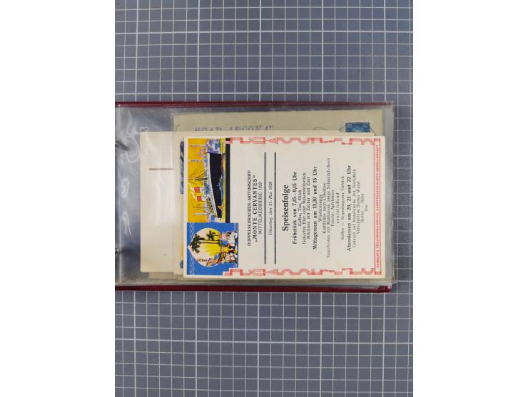 1925/35, kleine Sammlung Flaggenstempel “DSP HAMBURG-SÜDAMERIKA” mit ca. 90 Briefen, Karten und GSK, dabei u.a. zwei R-Briefe