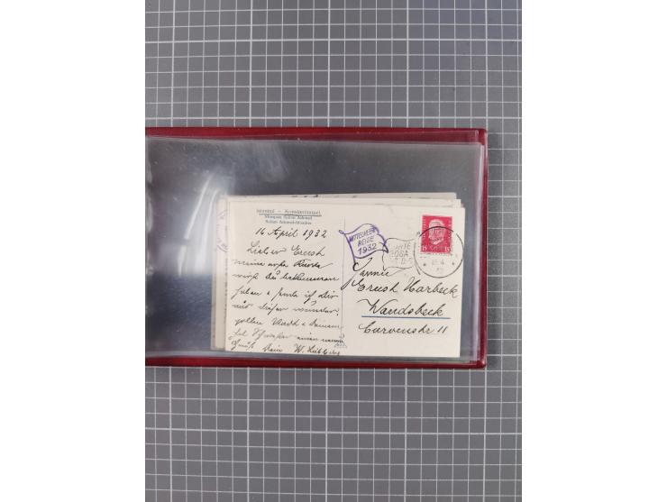 1925/35, kleine Sammlung Flaggenstempel “DSP HAMBURG-SÜDAMERIKA” mit ca. 90 Briefen, Karten und GSK, dabei u.a. zwei R-Briefe