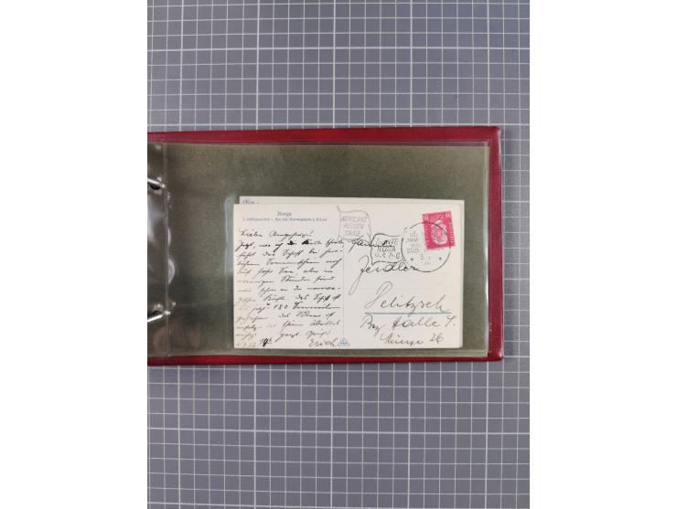 1925/35, kleine Sammlung Flaggenstempel “DSP HAMBURG-SÜDAMERIKA” mit ca. 90 Briefen, Karten und GSK, dabei u.a. zwei R-Briefe