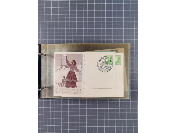 1934/39, Sammlung “Kraft durch Freude” mit ca. 240 Briefen, Karten und GSK inkl. Stempel des "LLOYD BREMEN", dazu Fotos, Schi