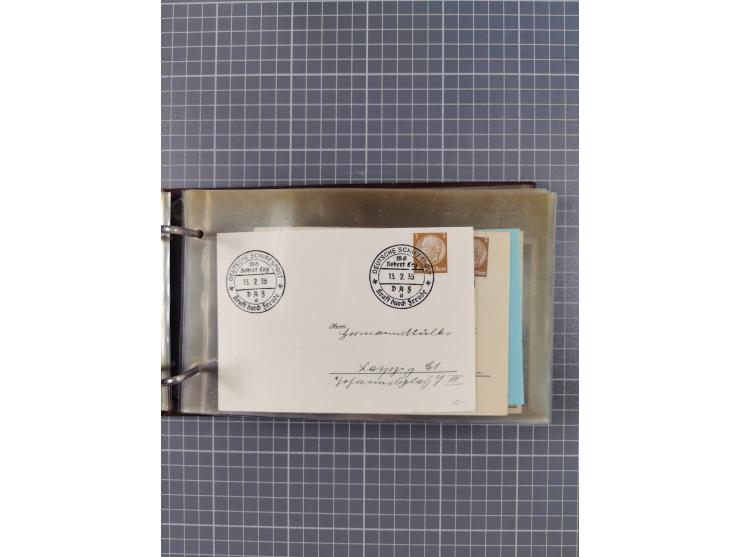 1934/39, Sammlung “Kraft durch Freude” mit ca. 240 Briefen, Karten und GSK inkl. Stempel des "LLOYD BREMEN", dazu Fotos, Schi