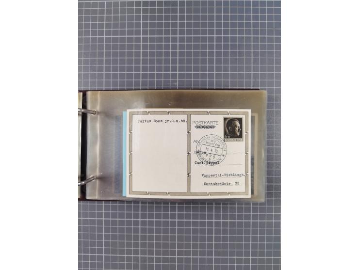 1934/39, Sammlung “Kraft durch Freude” mit ca. 240 Briefen, Karten und GSK inkl. Stempel des "LLOYD BREMEN", dazu Fotos, Schi