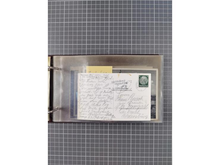 1934/39, Sammlung “Kraft durch Freude” mit ca. 240 Briefen, Karten und GSK inkl. Stempel des "LLOYD BREMEN", dazu Fotos, Schi
