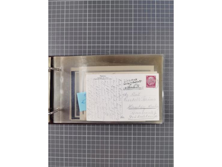 1934/39, Sammlung “Kraft durch Freude” mit ca. 240 Briefen, Karten und GSK inkl. Stempel des "LLOYD BREMEN", dazu Fotos, Schi