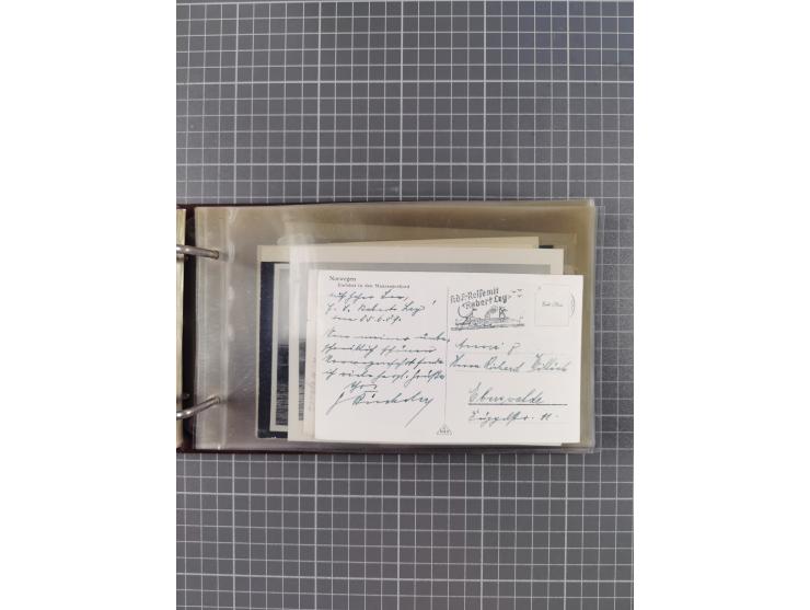 1934/39, Sammlung “Kraft durch Freude” mit ca. 240 Briefen, Karten und GSK inkl. Stempel des "LLOYD BREMEN", dazu Fotos, Schi