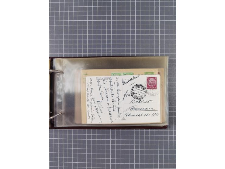 1934/39, Sammlung “Kraft durch Freude” mit ca. 240 Briefen, Karten und GSK inkl. Stempel des "LLOYD BREMEN", dazu Fotos, Schi