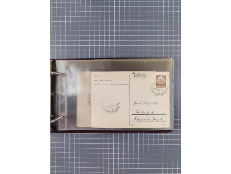 1934/39, Sammlung “Kraft durch Freude” mit ca. 240 Briefen, Karten und GSK inkl. Stempel des "LLOYD BREMEN", dazu Fotos, Schi