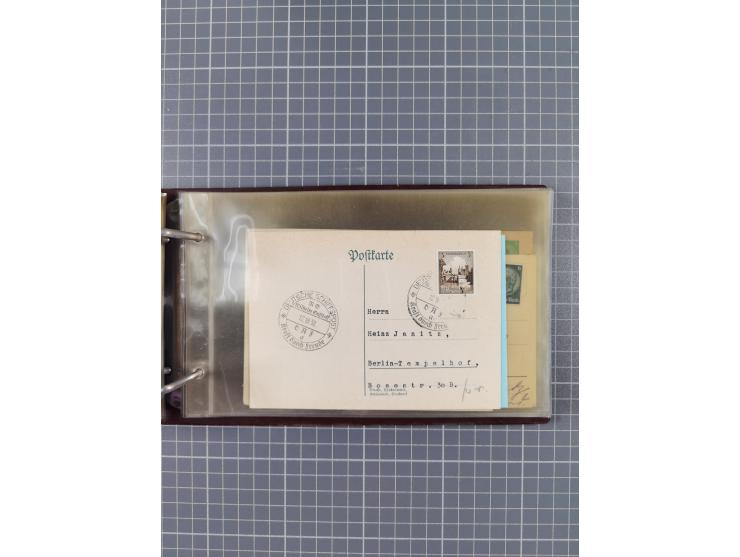 1934/39, Sammlung “Kraft durch Freude” mit ca. 240 Briefen, Karten und GSK inkl. Stempel des "LLOYD BREMEN", dazu Fotos, Schi