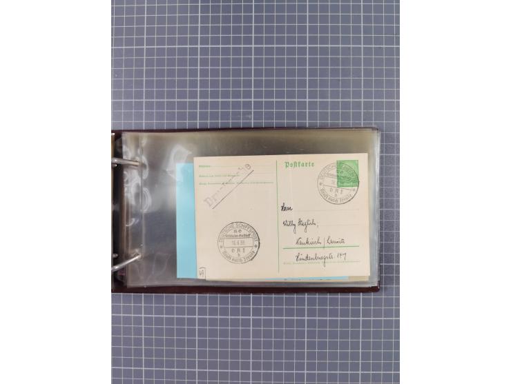 1934/39, Sammlung “Kraft durch Freude” mit ca. 240 Briefen, Karten und GSK inkl. Stempel des "LLOYD BREMEN", dazu Fotos, Schi