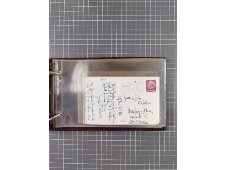 1934/39, Sammlung “Kraft durch Freude” mit ca. 240 Briefen, Karten und GSK inkl. Stempel des "LLOYD BREMEN", dazu Fotos, Schi