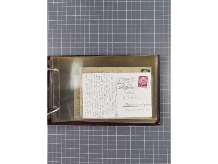 1934/39, Sammlung “Kraft durch Freude” mit ca. 240 Briefen, Karten und GSK inkl. Stempel des "LLOYD BREMEN", dazu Fotos, Schi