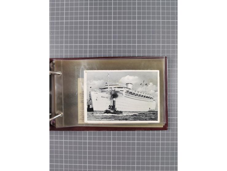 1934/39, Sammlung “Kraft durch Freude” mit ca. 240 Briefen, Karten und GSK inkl. Stempel des "LLOYD BREMEN", dazu Fotos, Schi